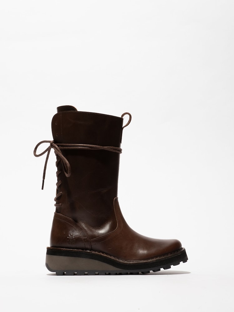 Fly London Brown HEIG229FLY Boots - Image 1 of 4 Fly London Brown HEIG229FLY Boots - Image 1 of 4
