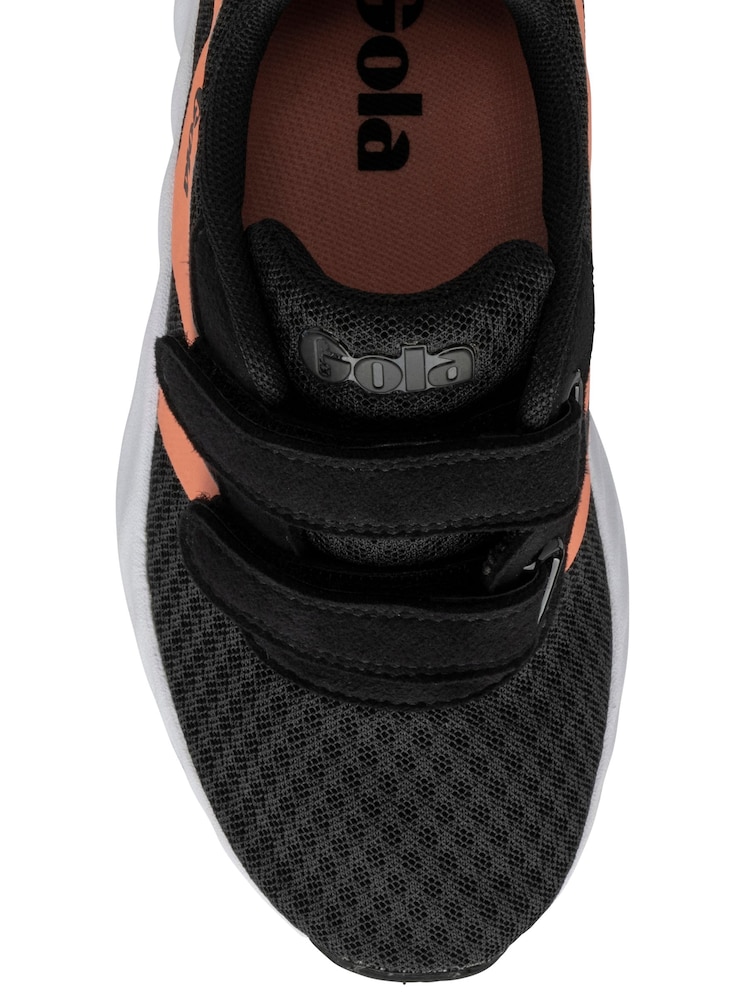 Gola Black Draken Twin Bar QF Mesh Quick Fasten Running Trainers - Image 4 of 4 Gola Black Draken Twin Bar QF Mesh Quick Fasten Running Trainers - Image 4 of 4