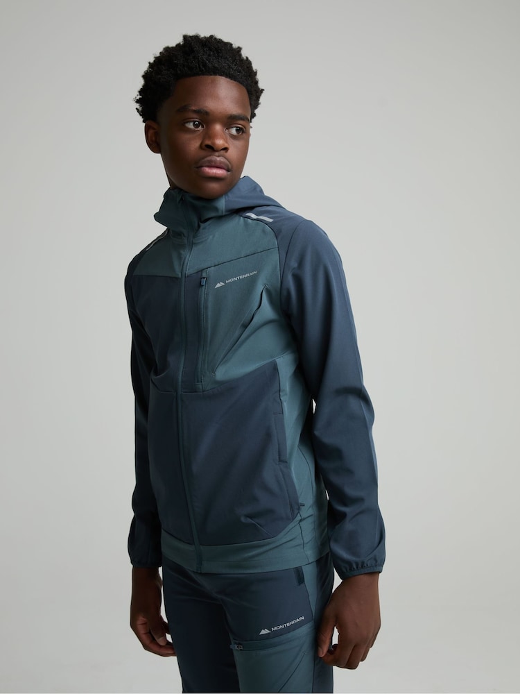Monterrain Blue Junior Deflect 2.0 Woven Hoodie - Image 1 of 5