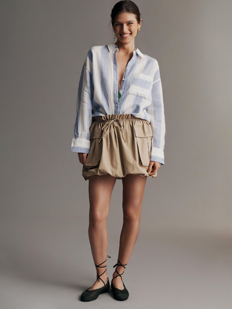 Anthropologie Bennet Linen Buttondown Shirt - Image 4 of 4