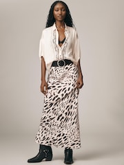 Anthropologie Metallic Pilcro Lace Appliqué Blouse - Image 4 of 4