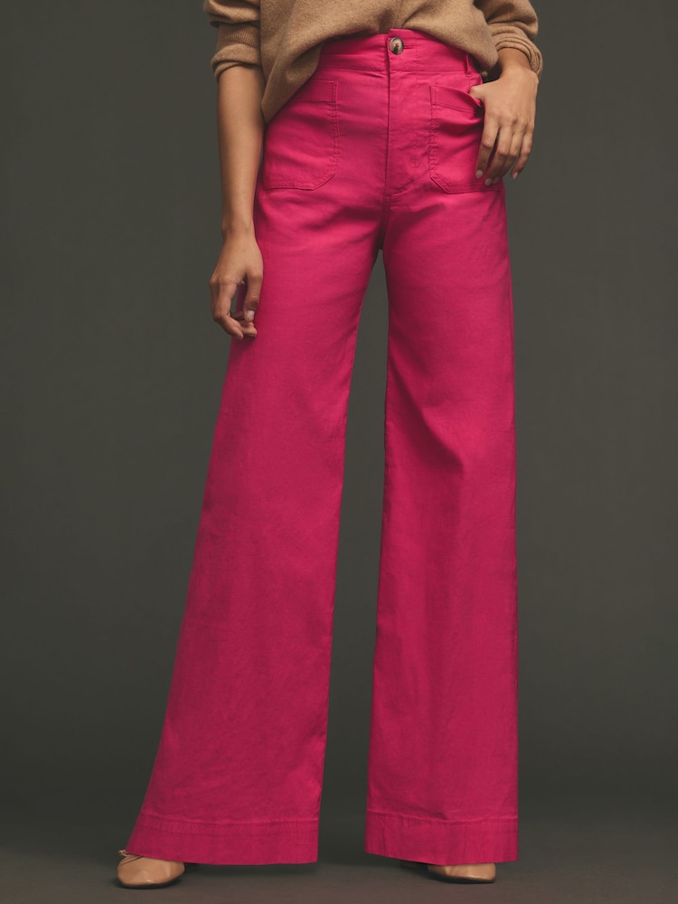 Anthropologie Maeve The Colette Wide-Leg Trousers - Image 1 of 4