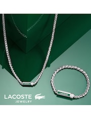 Lacoste Silver Spelt Stainless Steel Bracelet - Image 3 of 4