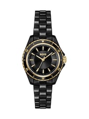 BOSS Black Ladies Sage Aqua Black Ceramic Watch - Image 4 of 6