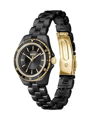BOSS Black Ladies Sage Aqua Black Ceramic Watch - Image 5 of 6