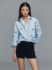 Anthropologie Maeve Shrunken Bennet Buttondown Shirt - Image 1 of 4