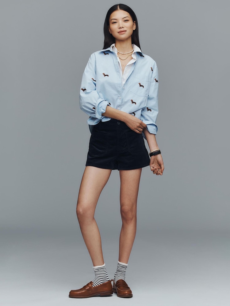 Anthropologie Maeve Shrunken Bennet Buttondown Shirt - Image 4 of 4