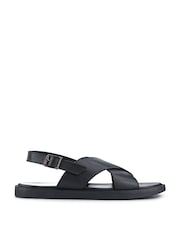 Jones Bootmaker Black Westbury Leather Buckled Sandals - Image 1 of 5