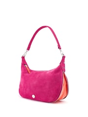 Moda in Pelle Pink Anisa Hidden Colour Leather Shoulder Bag - Image 2 of 3