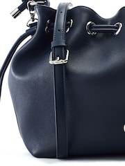 Μπλε - Moda in Pelle Briela Δερμάτινη τσάντα κόμπων με λεπτομέρεια ματιών - Εικόνα 3 από 3