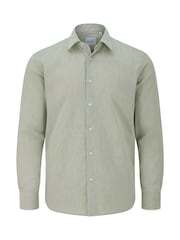 Skopes Green Linen Blend  Casual Shirt - Image 5 of 7