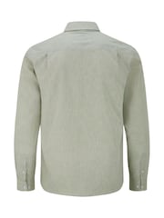 Skopes Green Linen Blend  Casual Shirt - Image 6 of 7