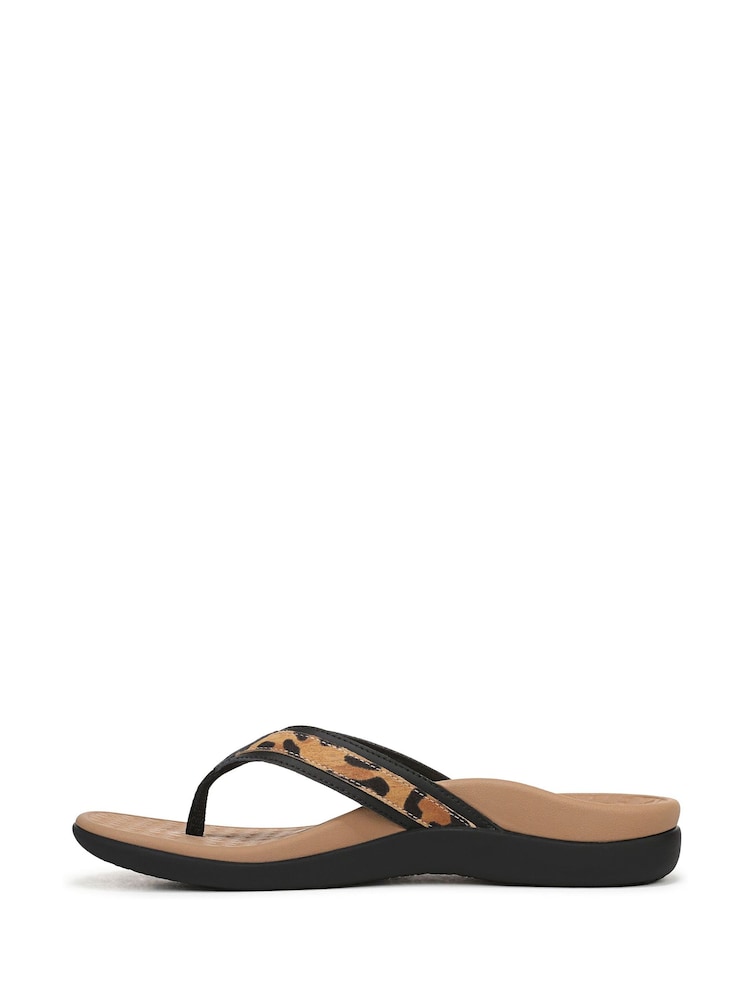 Vionic Animal Tide 2.0 Regular Fit Arch Support Toe Post Sandals - Image 2 of 7 Vionic Animal Tide 2.0 Regular Fit Arch Support Toe Post Sandals - Image 2 of 7