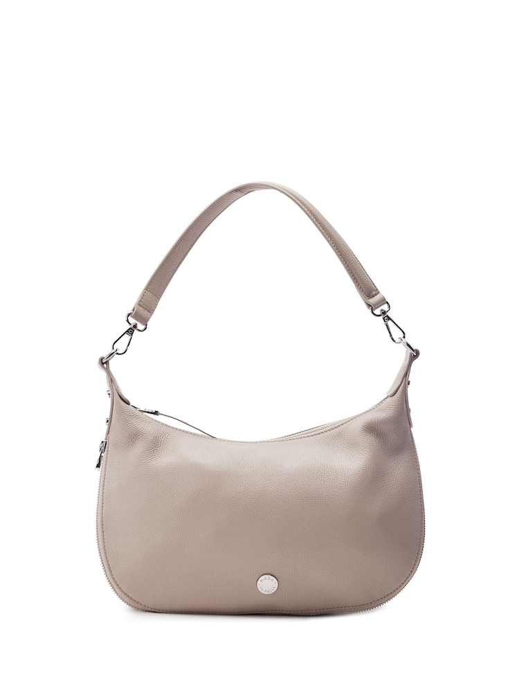 Moda in Pelle Natural Anisa Hidden Colour Leather Shoulder Bag - Image 1 of 3 Moda in Pelle Natural Anisa Hidden Colour Leather Shoulder Bag - Image 1 of 3