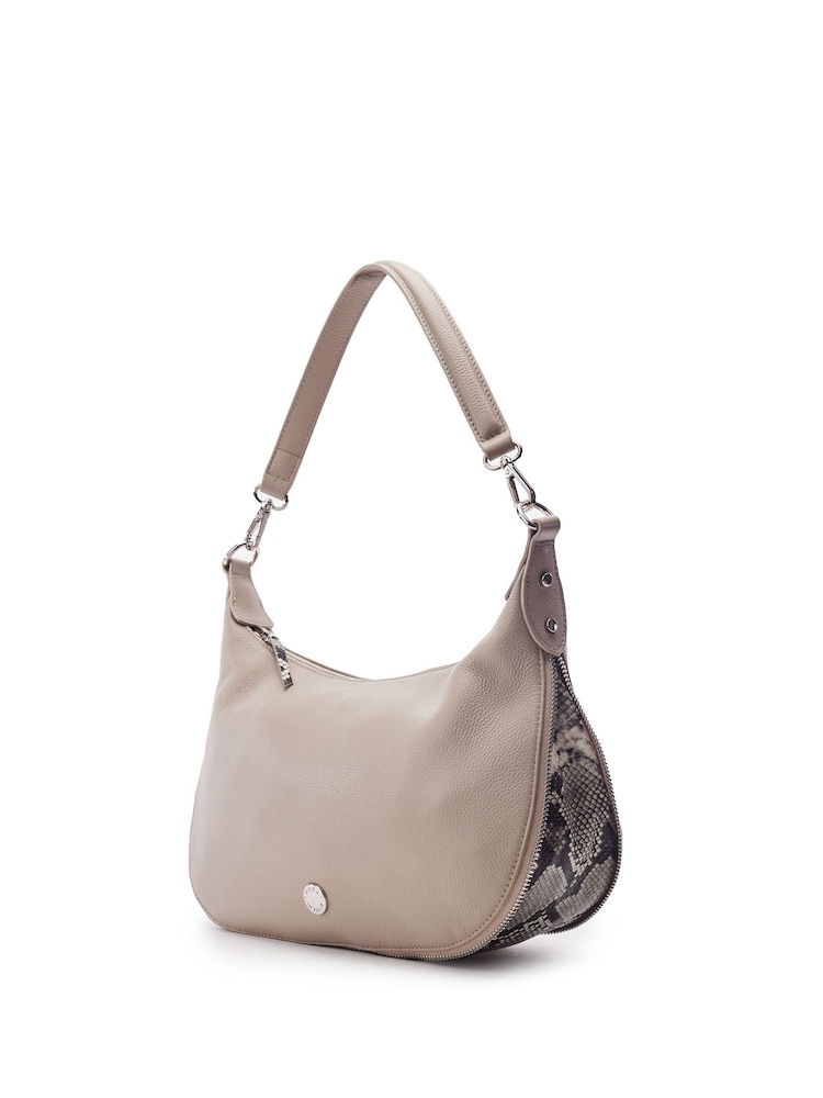 Moda in Pelle Natural Anisa Hidden Colour Leather Shoulder Bag - Image 2 of 3 Moda in Pelle Natural Anisa Hidden Colour Leather Shoulder Bag - Image 2 of 3