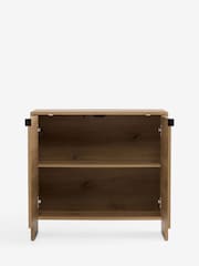 Mid Natural Edison Oak Effect Small Sideboard - Image 6 of 8