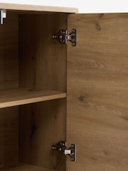Mid Natural Edison Oak Effect Small Sideboard - Image 8 of 8