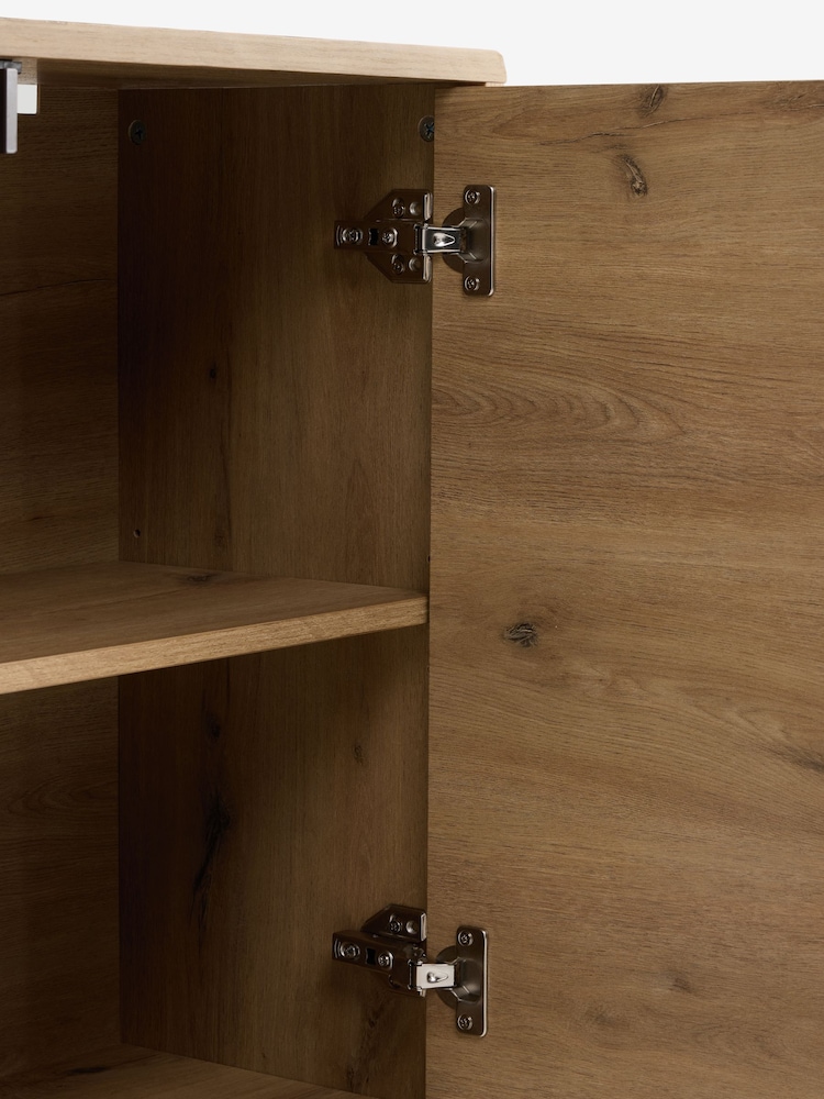 Mid Natural Edison Oak Effect Small Sideboard - Image 8 of 8 Mid Natural Edison Oak Effect Small Sideboard - Image 8 of 8