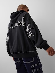 Gap x Awake NY Black Heavyweight Oversized Logo Zip Hoodie - Image 2 of 5
