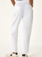 Blanco - Roman Seam Detail Cropped Stretch Trouser - Imagen 5 de 5