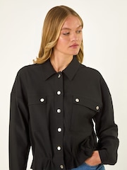Roman Black Utility Collared Pocket Jacket - Image 4 of 5