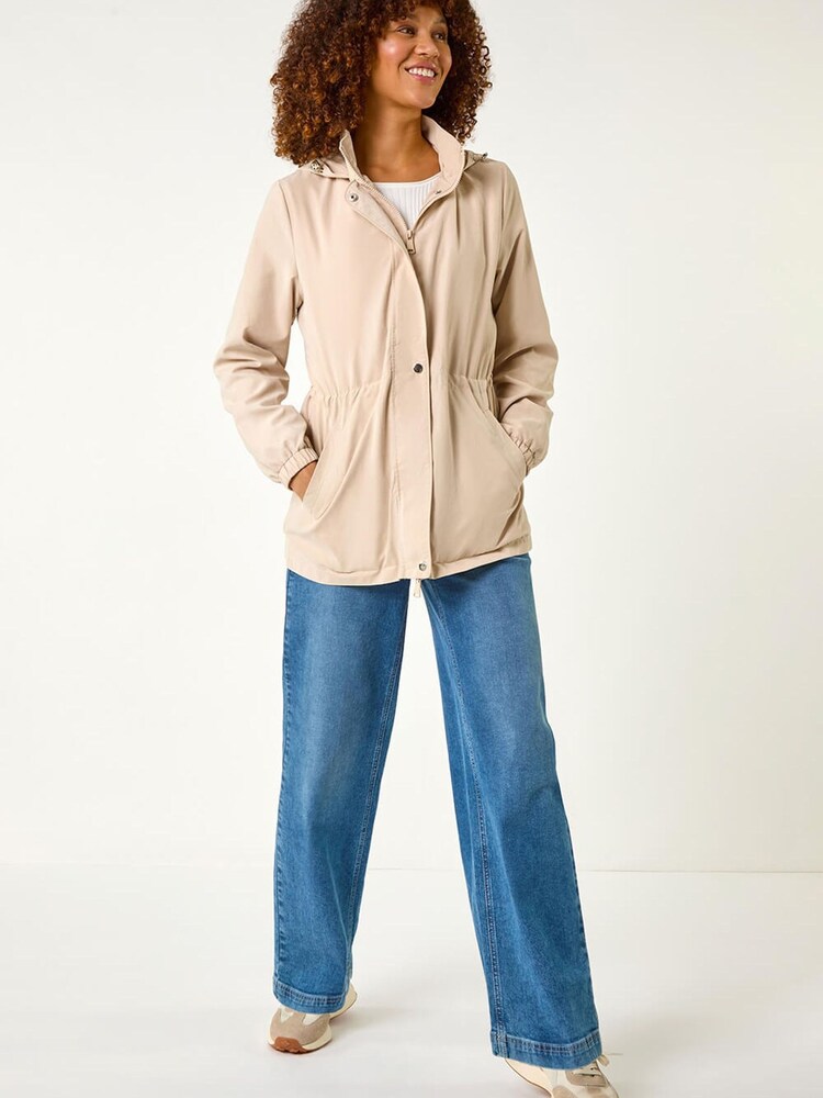 Roman Natural Lightweight Hooded Jacket - Image 1 of 5 Roman Natural Lightweight Hooded Jacket - Image 1 of 5