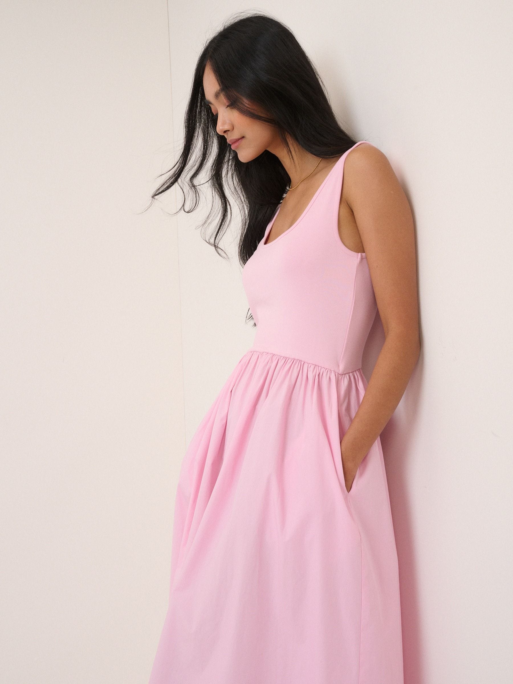 Buy Nobodys Child Pink Colorado Midi Dress from Next USA