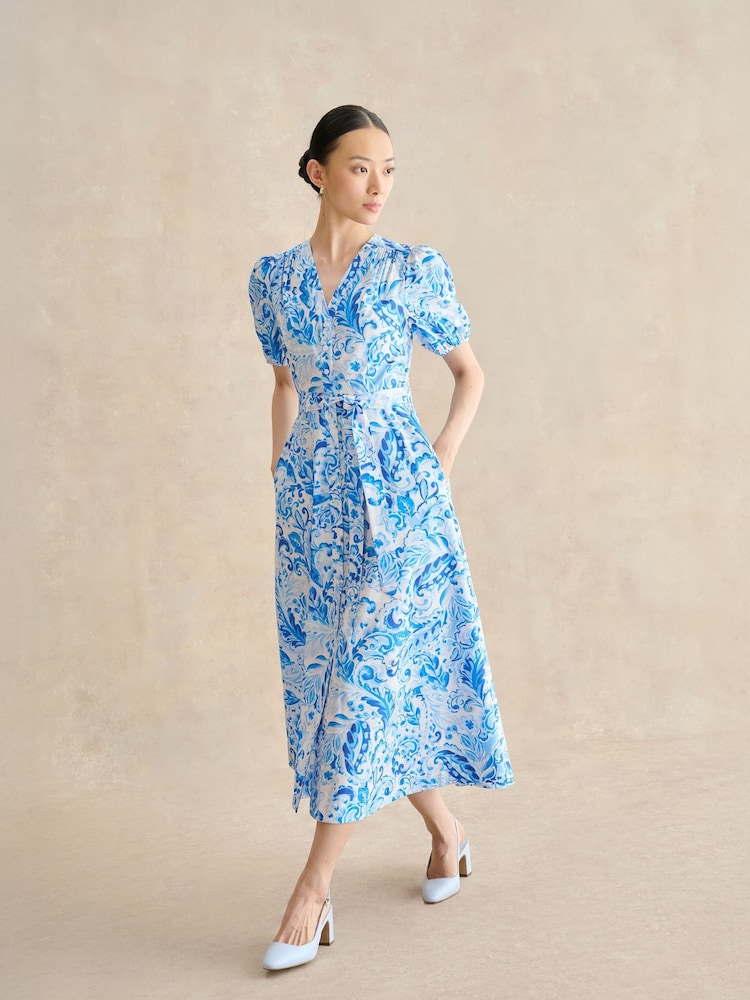 Hobbs Blue Libby Dress - Image 1 of 5