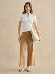 Hobbs White Daphne Broderie Top - Image 3 of 5