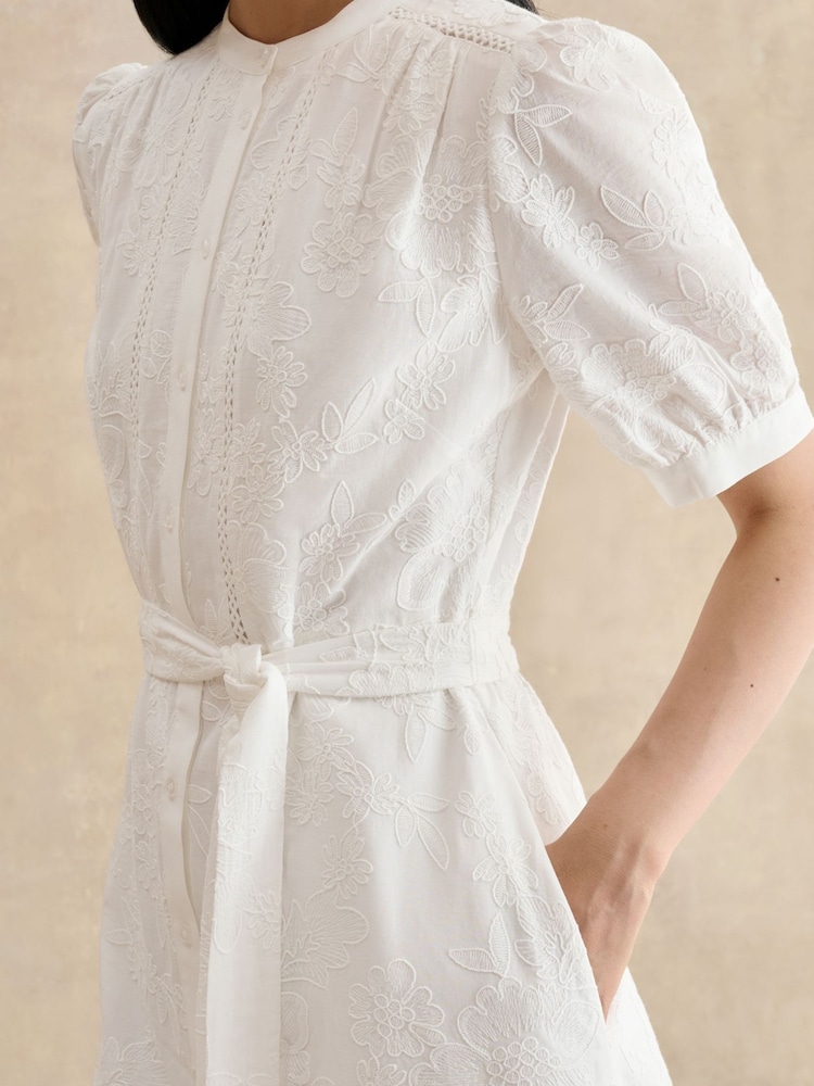 Buy Hobbs White Petite Amani Dress from Next USA