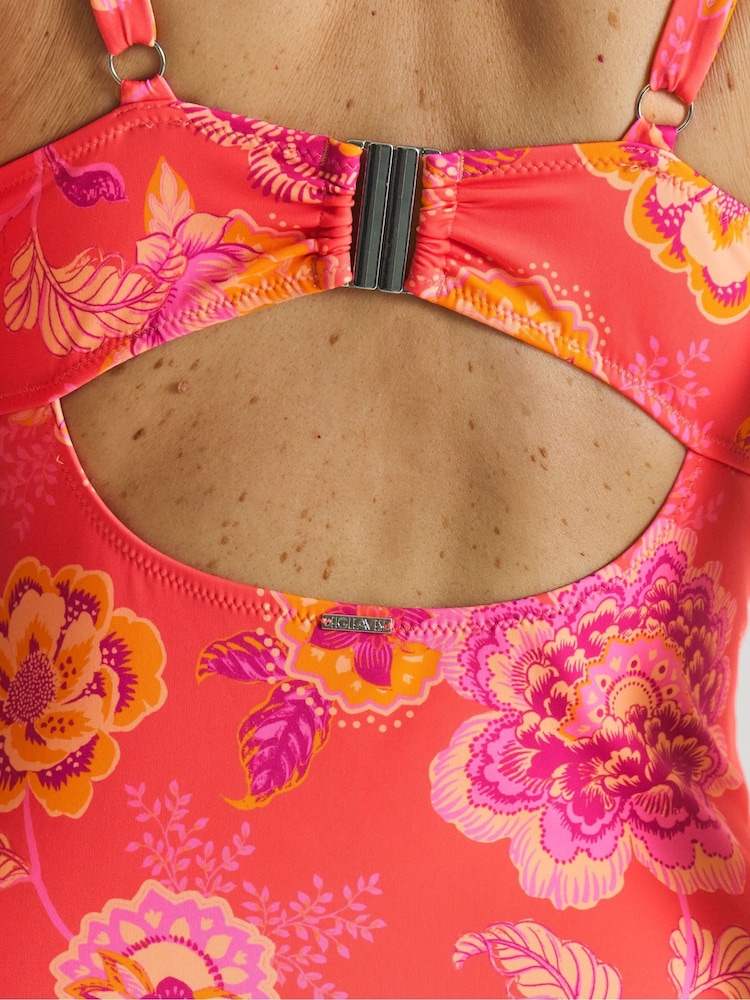Figleaves Pink Underwired Swimsuit - Image 4 of 4