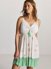 Figleaves White Mini Beach Dress - Image 2 of 4