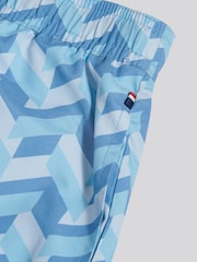U.S. Polo Assn Blue Geo Tile Swim Shorts - Image 4 of 4