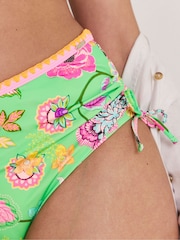 Figleaves Green Adjustable Leg Bikini Shorts - Image 4 of 4