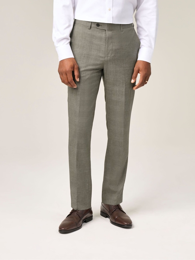 Skopes Green Devere Tailored Fit Check Suit Trousers - Image 1 of 4 Skopes Green Devere Tailored Fit Check Suit Trousers - Image 1 of 4
