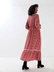 Jojo Maman Bébé Long Sleeve Midi Maternity Dress - Slika 2 od 5