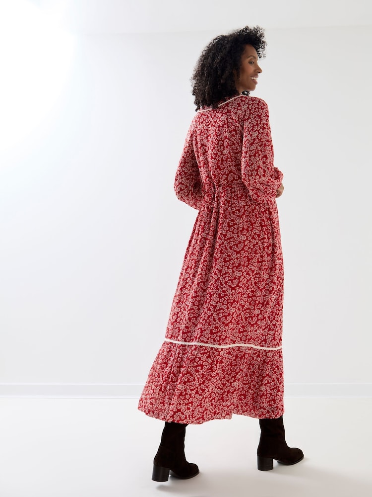 Jojo Maman Bébé Long Sleeve Midi Maternity Dress - Slika 2 od 5