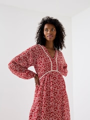 Jojo Maman Bébé Long Sleeve Midi Maternity Dress - Slika 3 od 5
