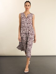 Baukjen Purple Annmarie Sleeveless Printed Dress - Image 2 of 5