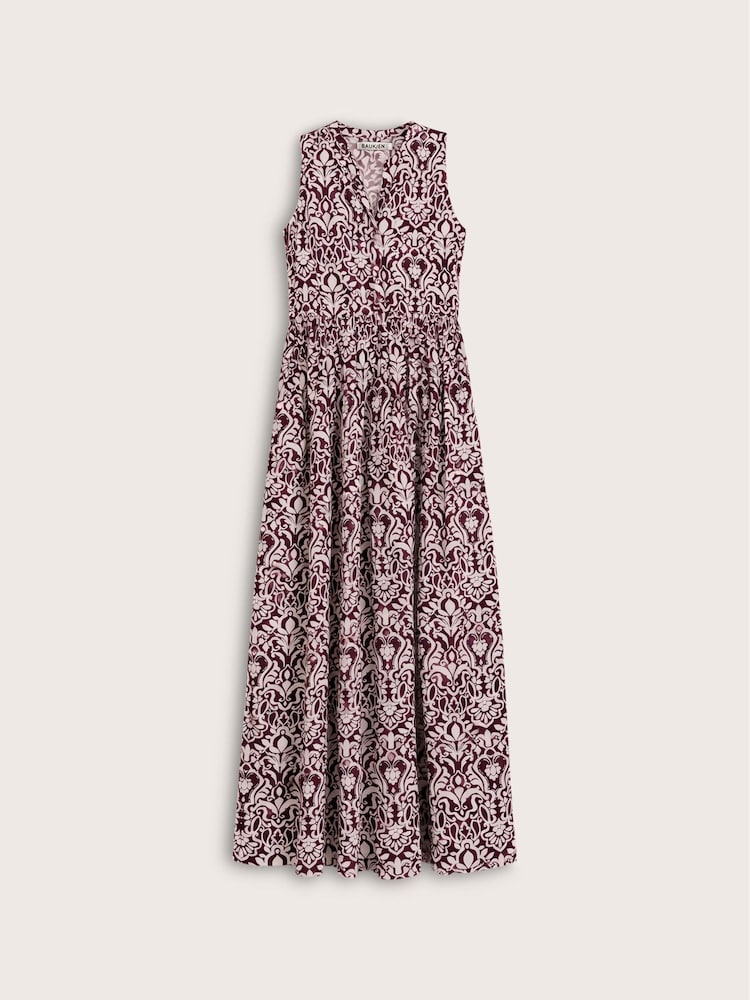 Baukjen Purple Annmarie Sleeveless Printed Dress - Image 5 of 5