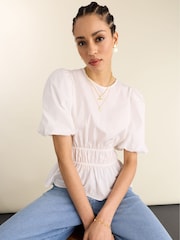 Baukjen White Elise Cotton Top - Image 1 of 5