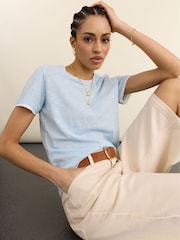 Baukjen Blue Lally Cotton Layer T-Shirt - Image 1 of 5