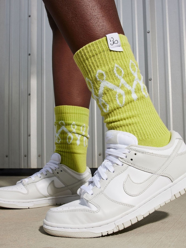 Nike White Photon Dust Dunk Low Trainers - Image 1 of 9 Nike White Photon Dust Dunk Low Trainers - Image 1 of 9