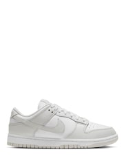 Nike White Photon Dust Dunk Low Trainers - Image 3 of 9