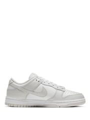 Nike White Photon Dust Dunk Low Trainers - Image 4 of 9
