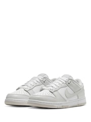 Nike White Photon Dust Dunk Low Trainers - Image 5 of 9