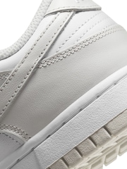 Nike White Photon Dust Dunk Low Trainers - Image 9 of 9