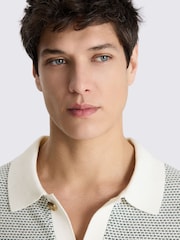 MOSS Green Two Tone Knitted Shirt - Image 3 of 4