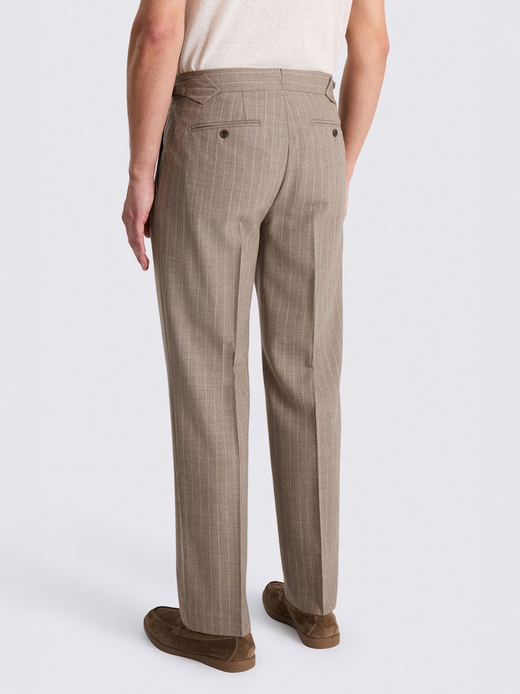 MOSS Stripe Pleated Wool Trousers - Bild 2 von 5