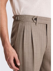 MOSS Stripe Pleated Wool Trousers - Bild 3 von 5